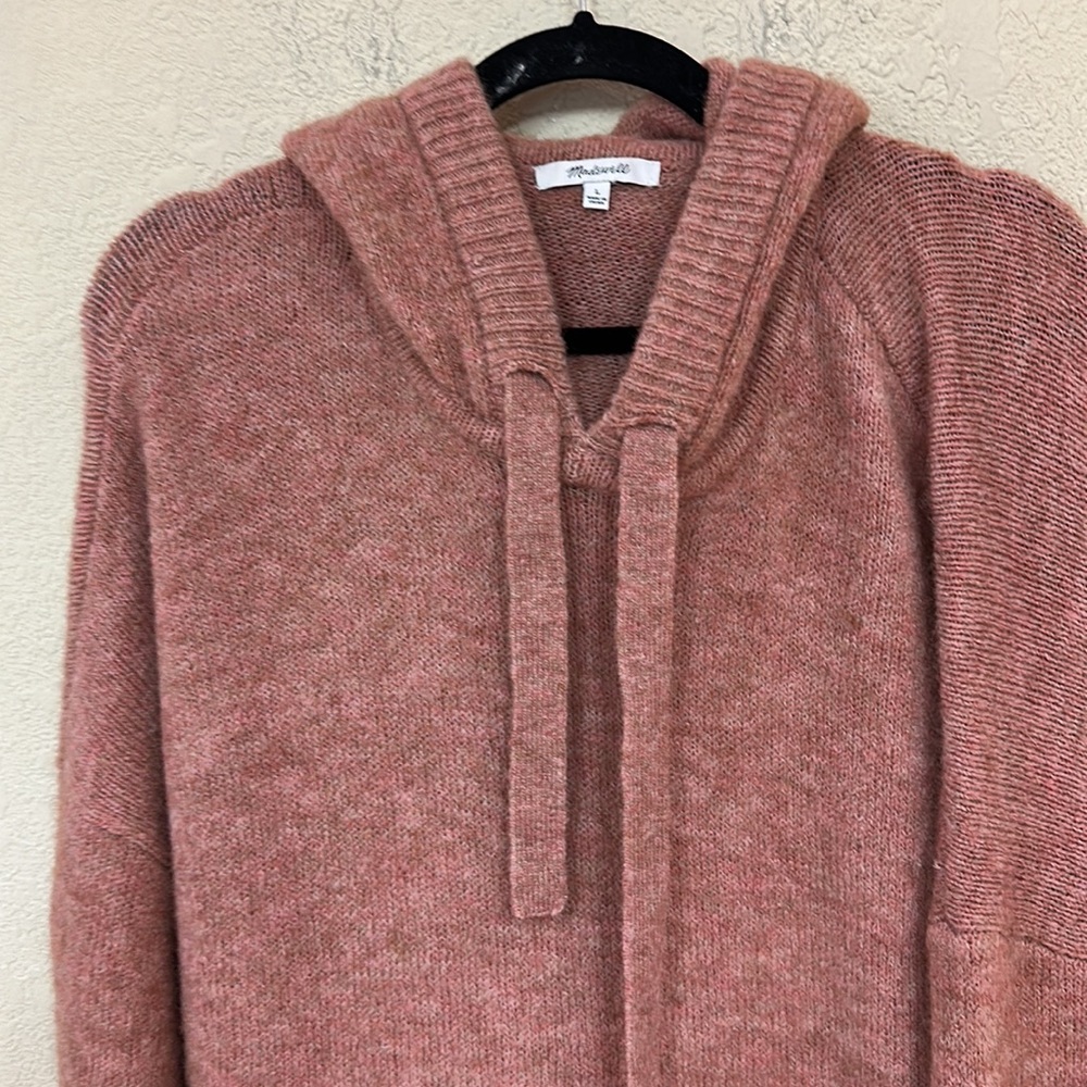 Madewell Wilmington dusty rose Hoodie Sweater size large - Picture 5 of 7